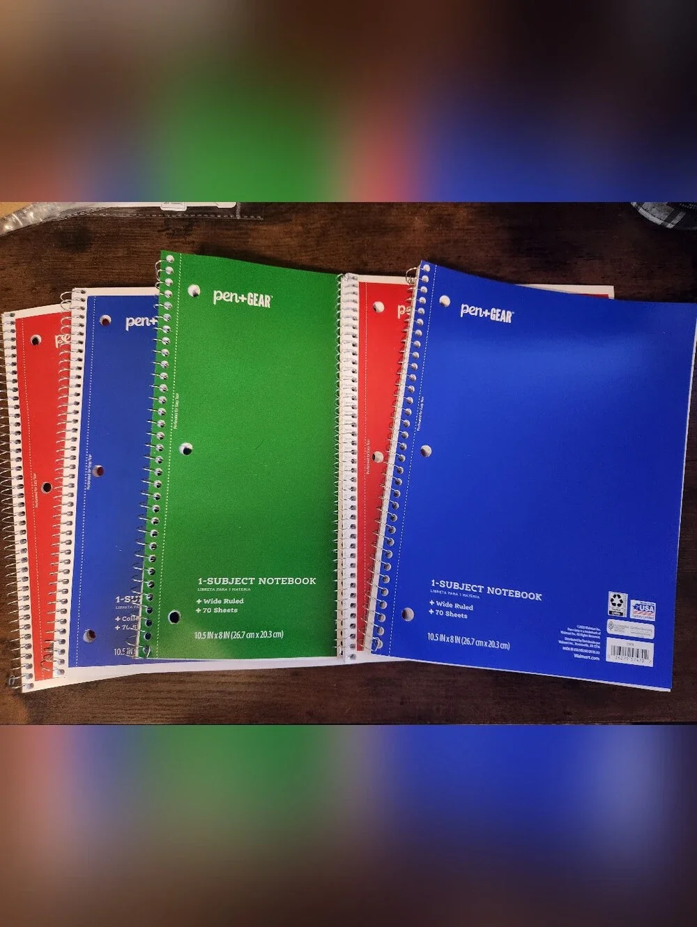 5pk, 1-SUBJECT NOTEBOOKS